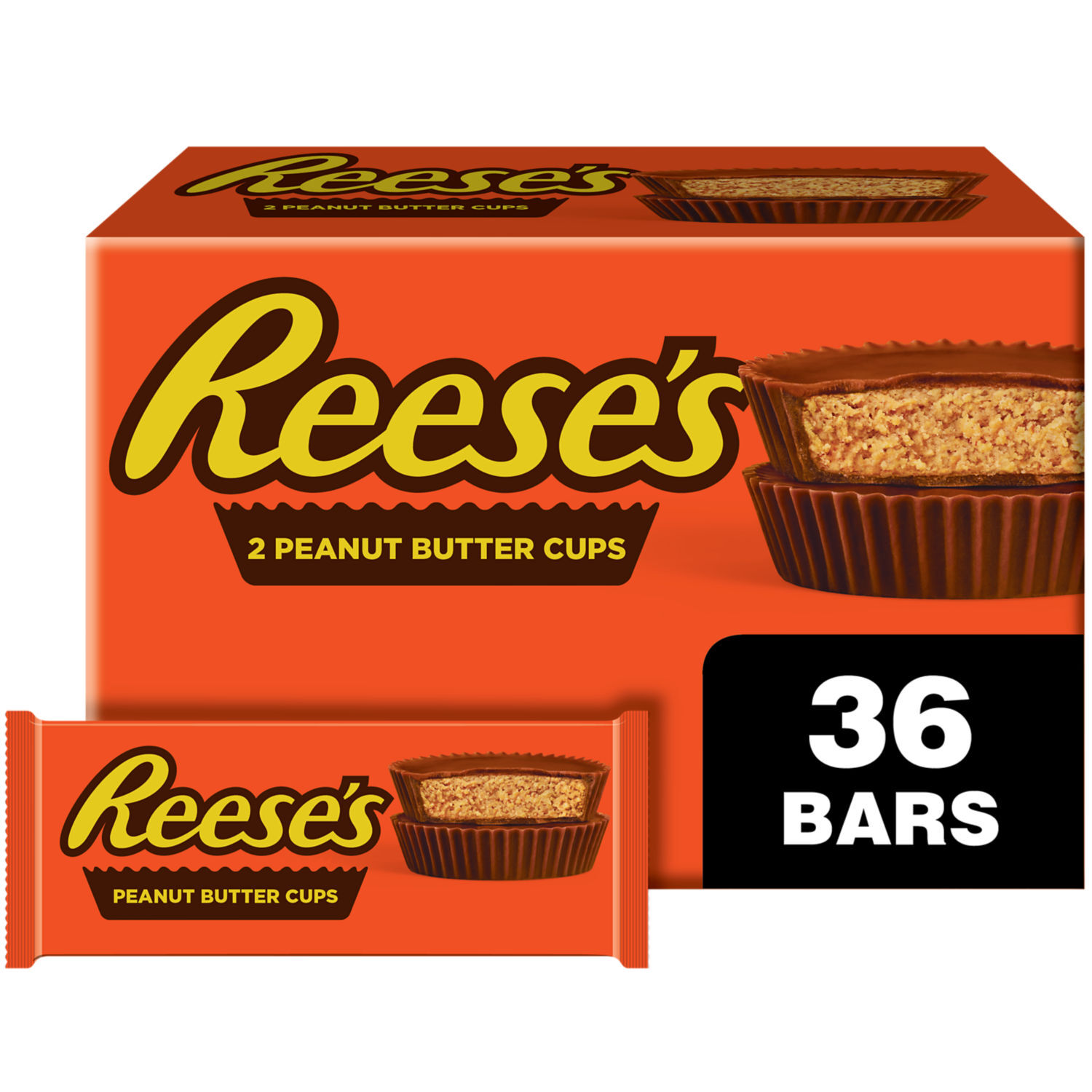 REESE’S Milk Chocolate Peanut Butter Cups, 1.5 oz (36 Count) - THE HERSHEY COMPANY